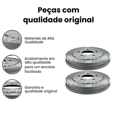 Tambor de Freio Traseiro HR HR - Imagem 3