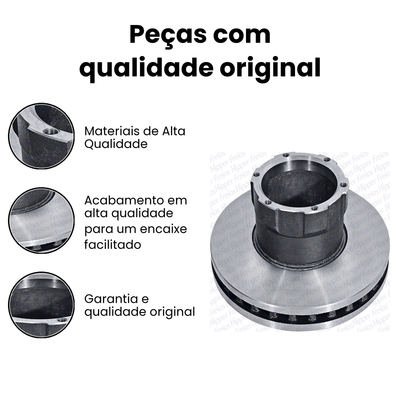 Disco de Freio Dianteiro Ventilado - ACCELO - Imagem 3