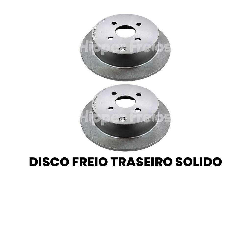 Disco de Freio Traseiro Sólido Corolla - HF 502 - Imagem 2