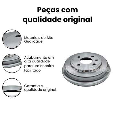 Tambor de Freio Traseiro Sonic Cobalt - Hipper Freios - Imagem 3