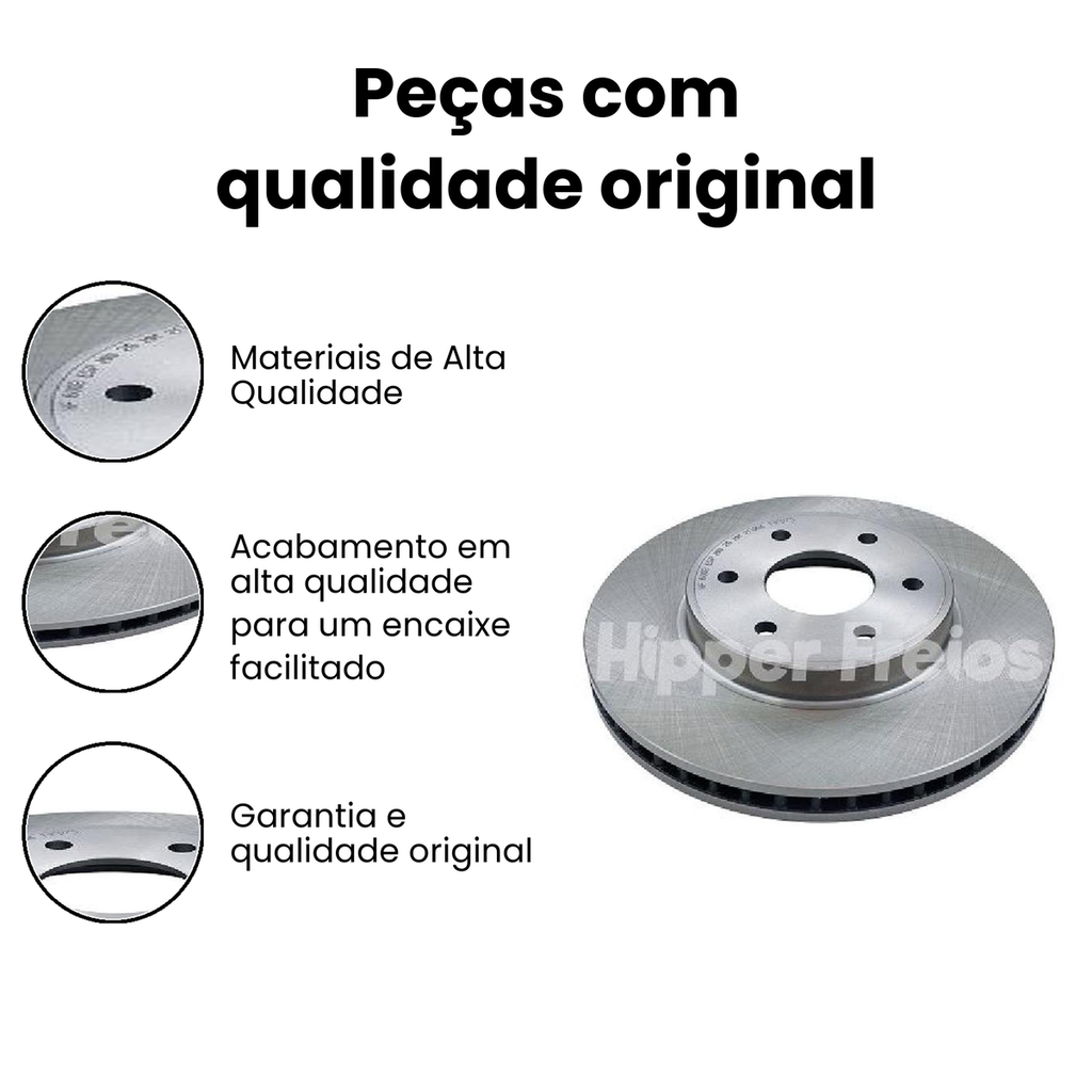 Disco de Freio Dianteiro Ventilado Kardian - Imagem 3