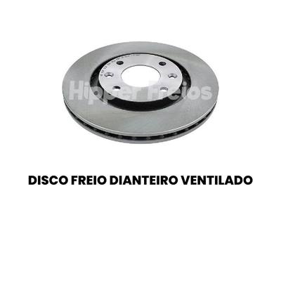 Disco de Freio Dianteiro Ventilado Kicks - Imagem 2