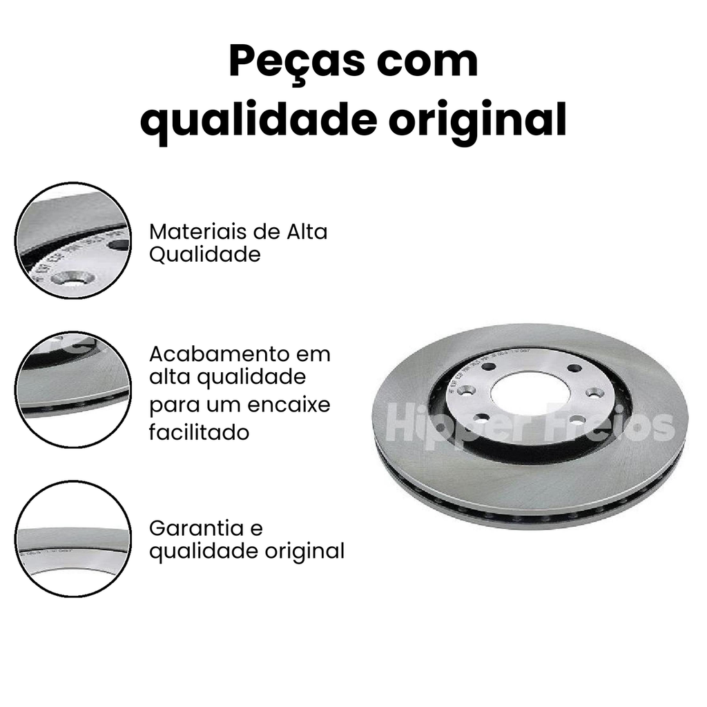 Disco de Freio Dianteiro Ventilado Kicks - Imagem 3