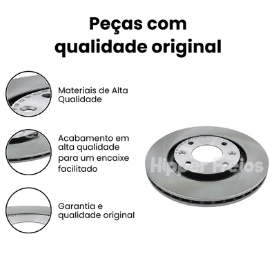 Disco de Freio Dianteiro Ventilado Kicks - Imagem 3