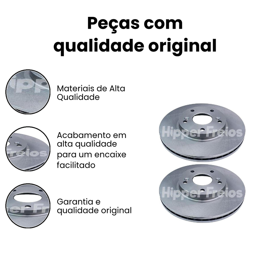 Disco de Freio Dianteiro Ventilado Civic - Imagem 3