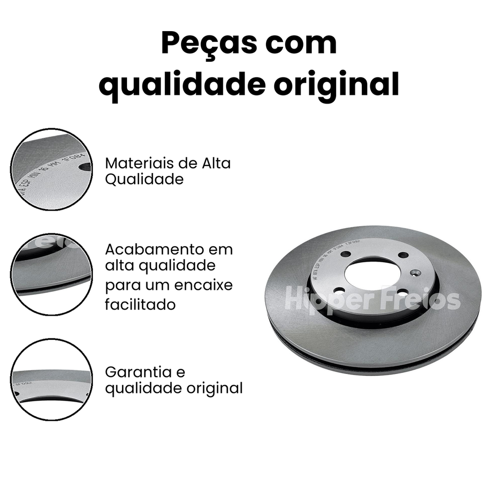 Disco de Freio Dianteiro Ventilado Saveiro Gol - Imagem 3