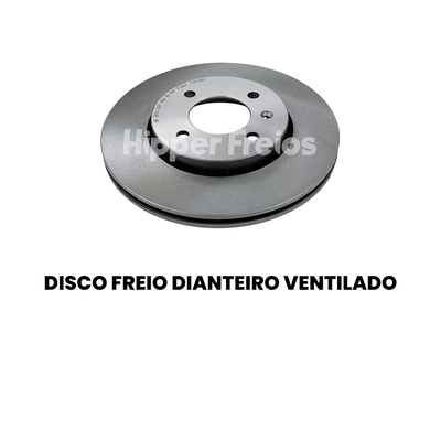 Disco de Freio Dianteiro Ventilado Saveiro Gol - Imagem 2