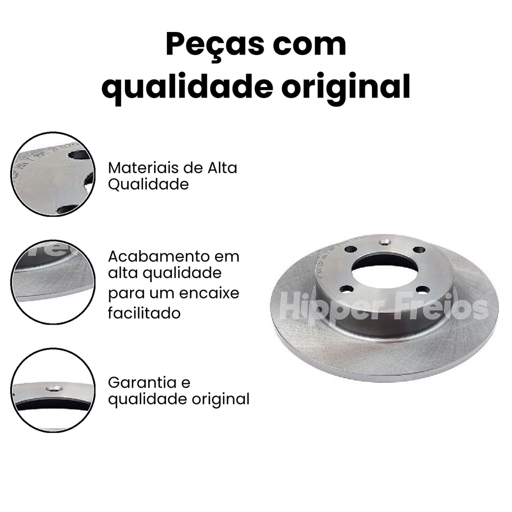 Disco de Freio Traseiro Sólido - Saveiro - Imagem 3