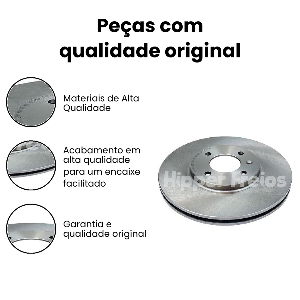 Disco de Freio Dianteiro Ventilado UP! UP! - Hipper Freios - Imagem 3
