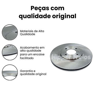 Disco de Freio Dianteiro Ventilado UP! UP! - Hipper Freios - Imagem 3
