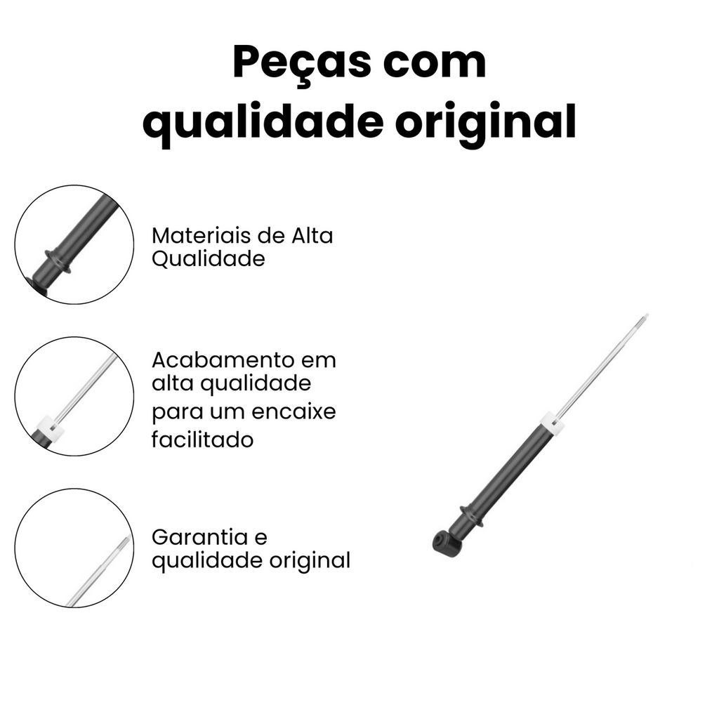 AMORTECEDOR DE SUSPENSÃO TRASEIRO DIREITO / ESQUERDO CHEVROLET HG-30780 - Imagem 3