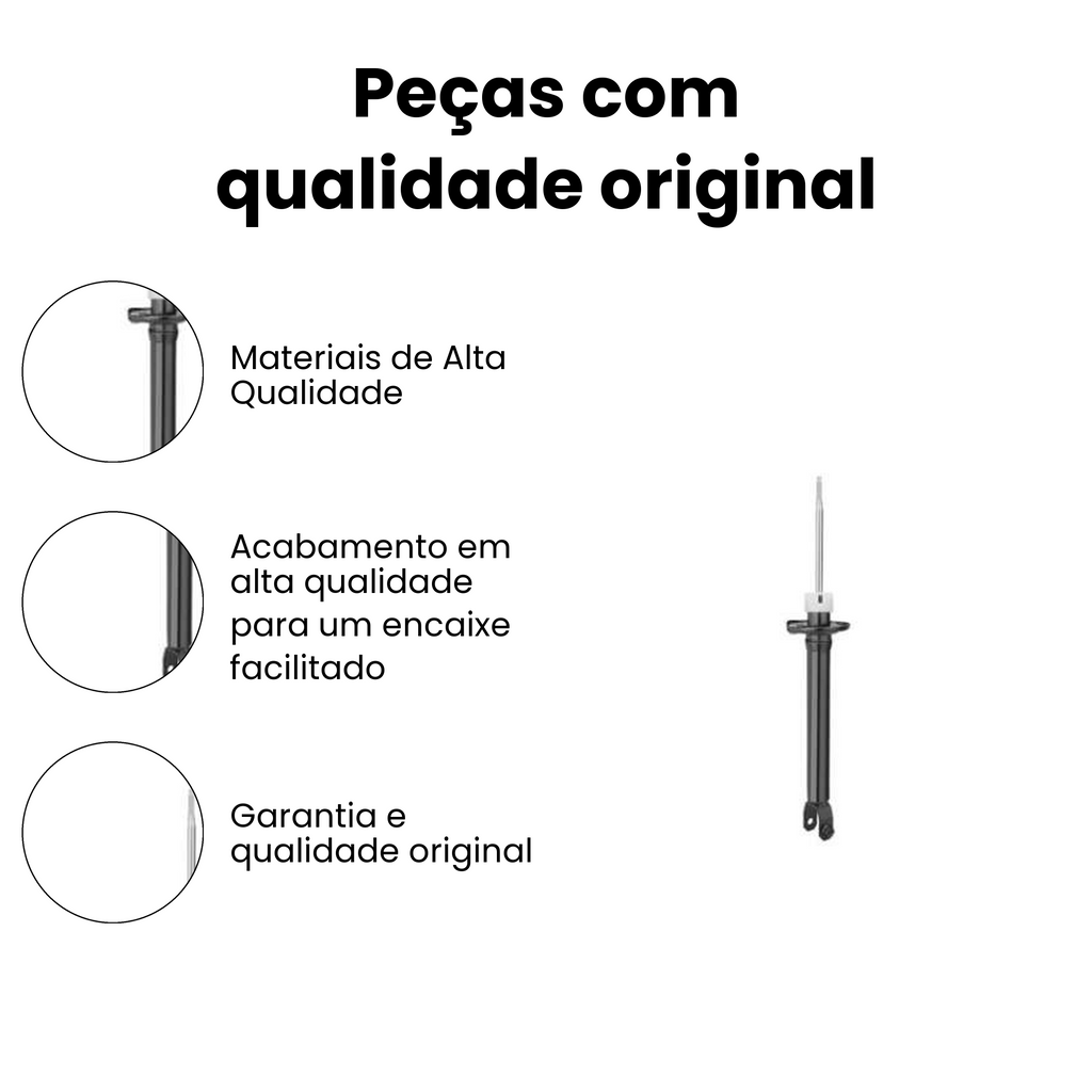 Amortecedor Suspensão Traseiro Dir/Esq Ford Fiesta - Imagem 3