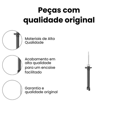Amortecedor Suspensão Traseiro Dir/Esq Ford Fiesta - Imagem 3