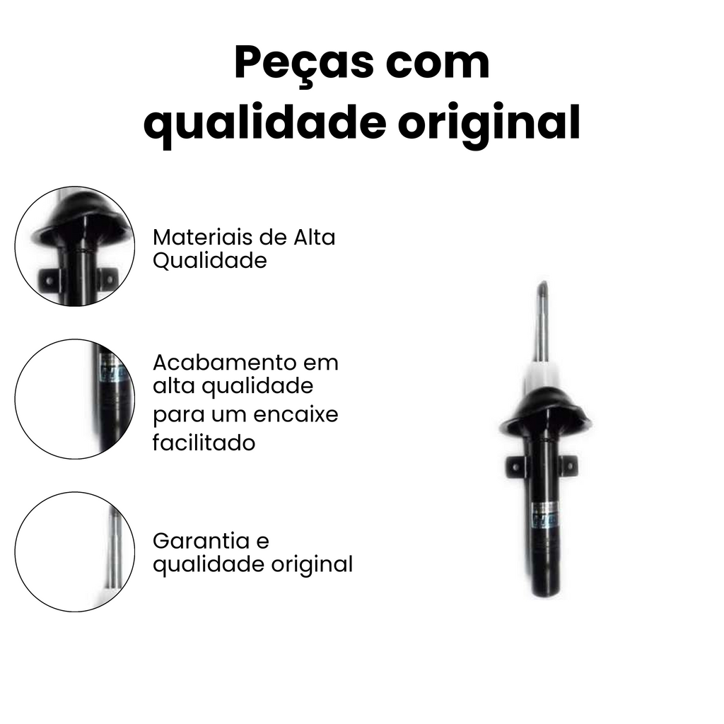 AMORTECEDOR DE SUSPENSÃO DIANTEIRO LADO DIREITO E LADO ESQUERDO FORD HG-30802 - Imagem 3