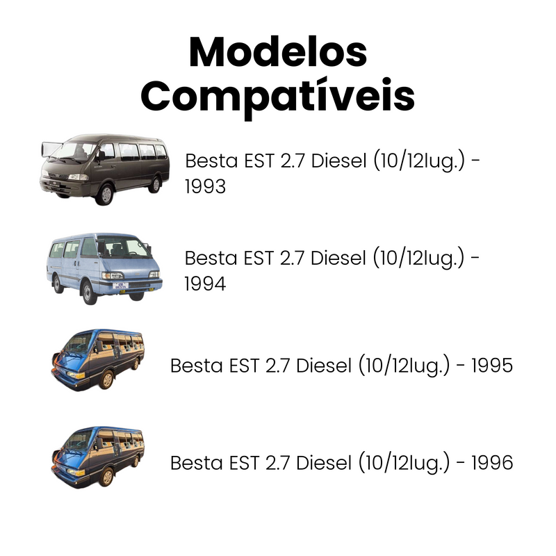 Amortecedor Traseiro Direito Esquerdo Kia Besta GS 1997-2006 - Imagem 4