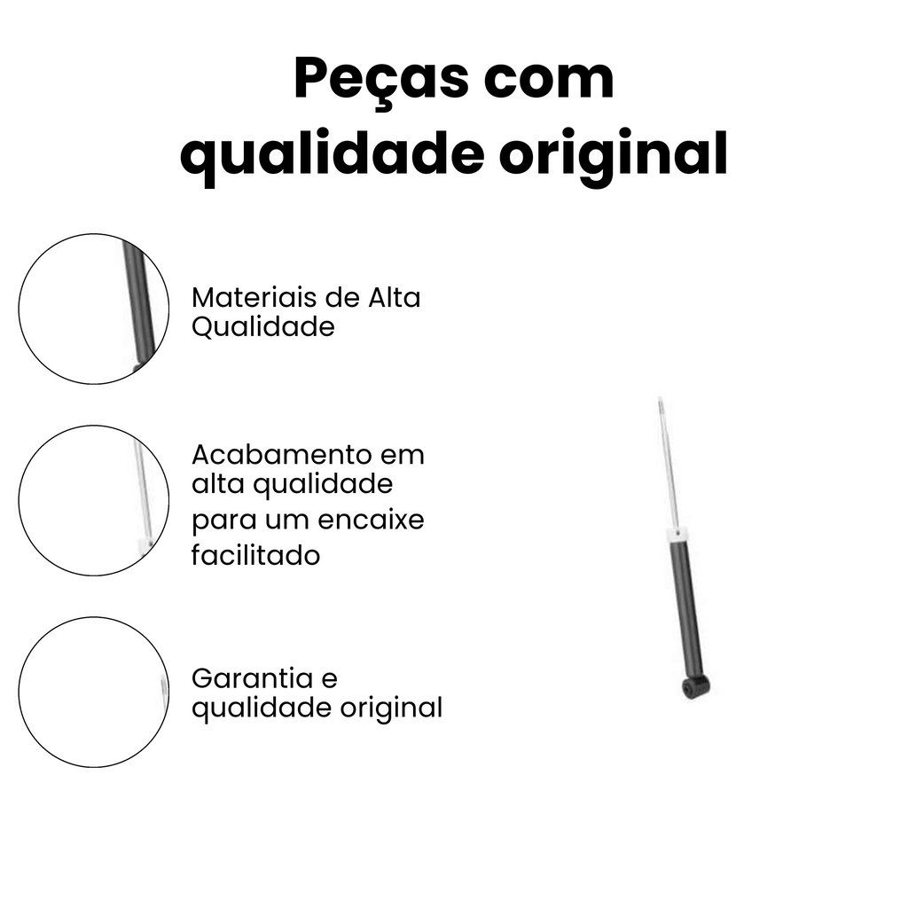 Amortecedor Suspensão Traseiro Direito/Esquerdo Fiesta - Imagem 3