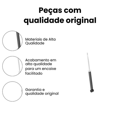 Amortecedor Suspensão Traseiro Direito/Esquerdo Fiesta - Imagem 3