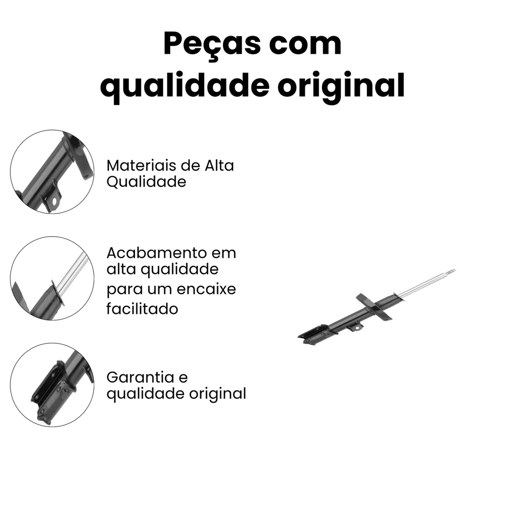 AMORTECEDOR DE SUSPENSÃO DIANTEIRO DIREITO CHEVROLET HG-31104 - Imagem 3