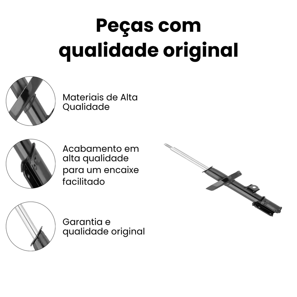 Amortecedor Dianteiro Esquerdo Corsa Meriva Chevrolet - Imagem 3