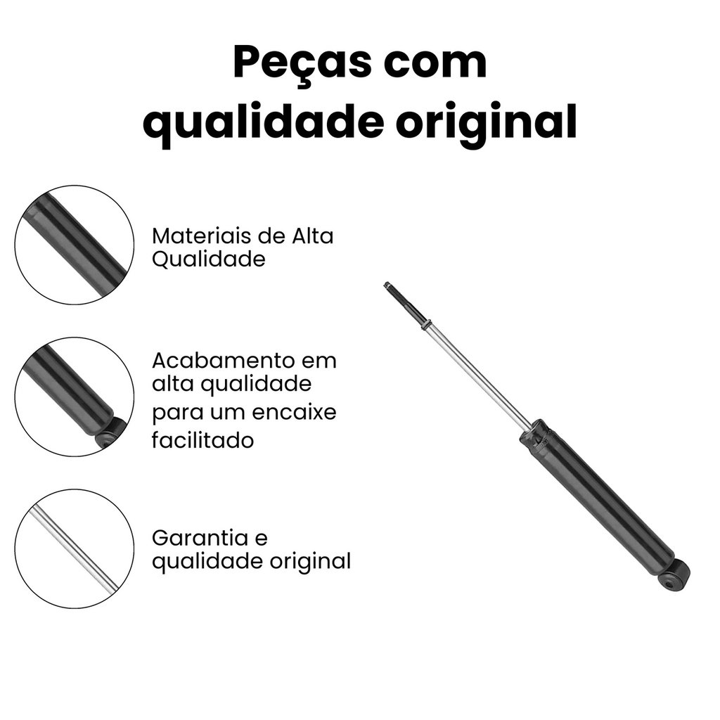 AMORTECEDOR DE SUSPENSÃO TRASEIRO DIREITO E ESQUERDO CHEVROLET HG-31106 - Imagem 3