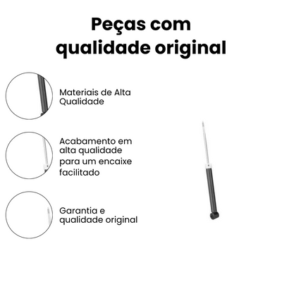 Amortecedor Suspensão Traseiro Direito Esquerdo Fox Polo - Imagem 3