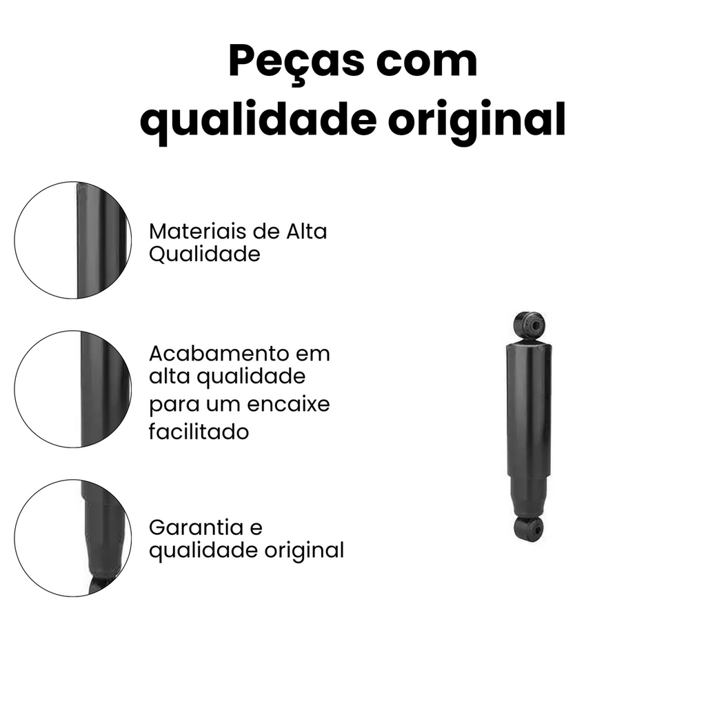 Amortecedor de Suspensão Traseiro Direito Esquerdo Meriva - Imagem 3