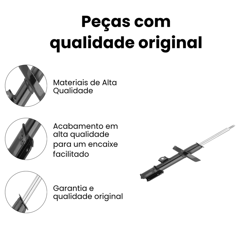 Amortecedor de Suspensão Dianteiro Esquerdo Montana - Imagem 3