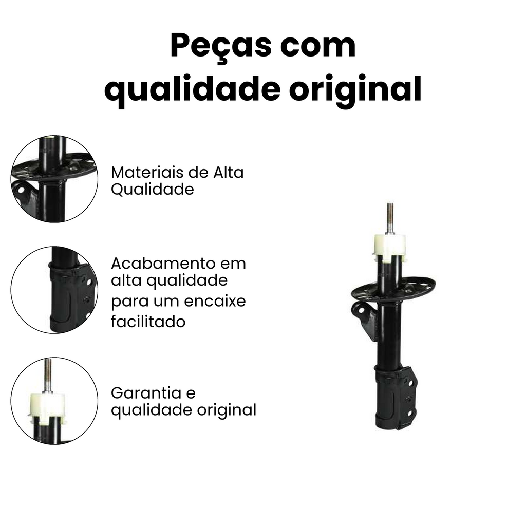 Amortecedor de Suspensão Dianteiro Esquerdo Honda Fit - Imagem 3