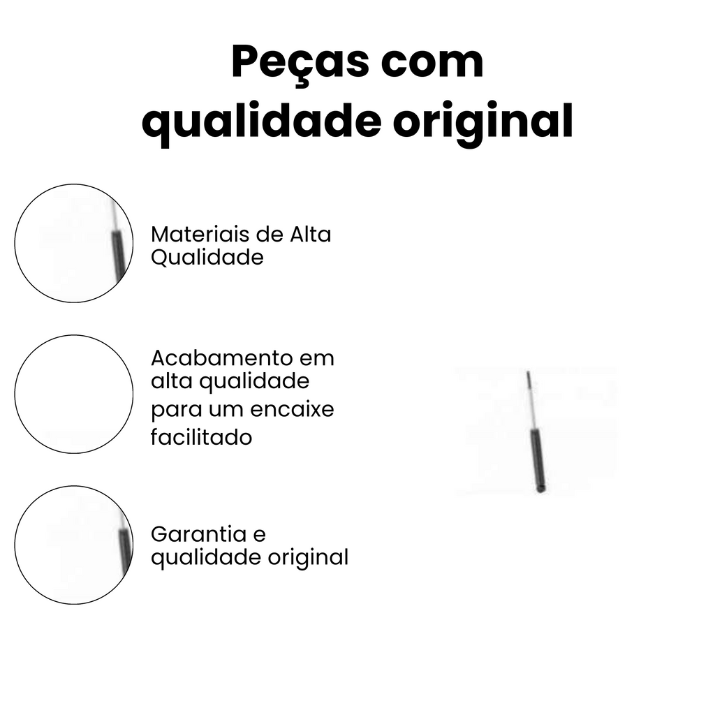 AMORTECEDOR DE SUSPENSÃO TRASEIRO DIREITO E ESQUERDO RENAULT HG-31129 - Imagem 3