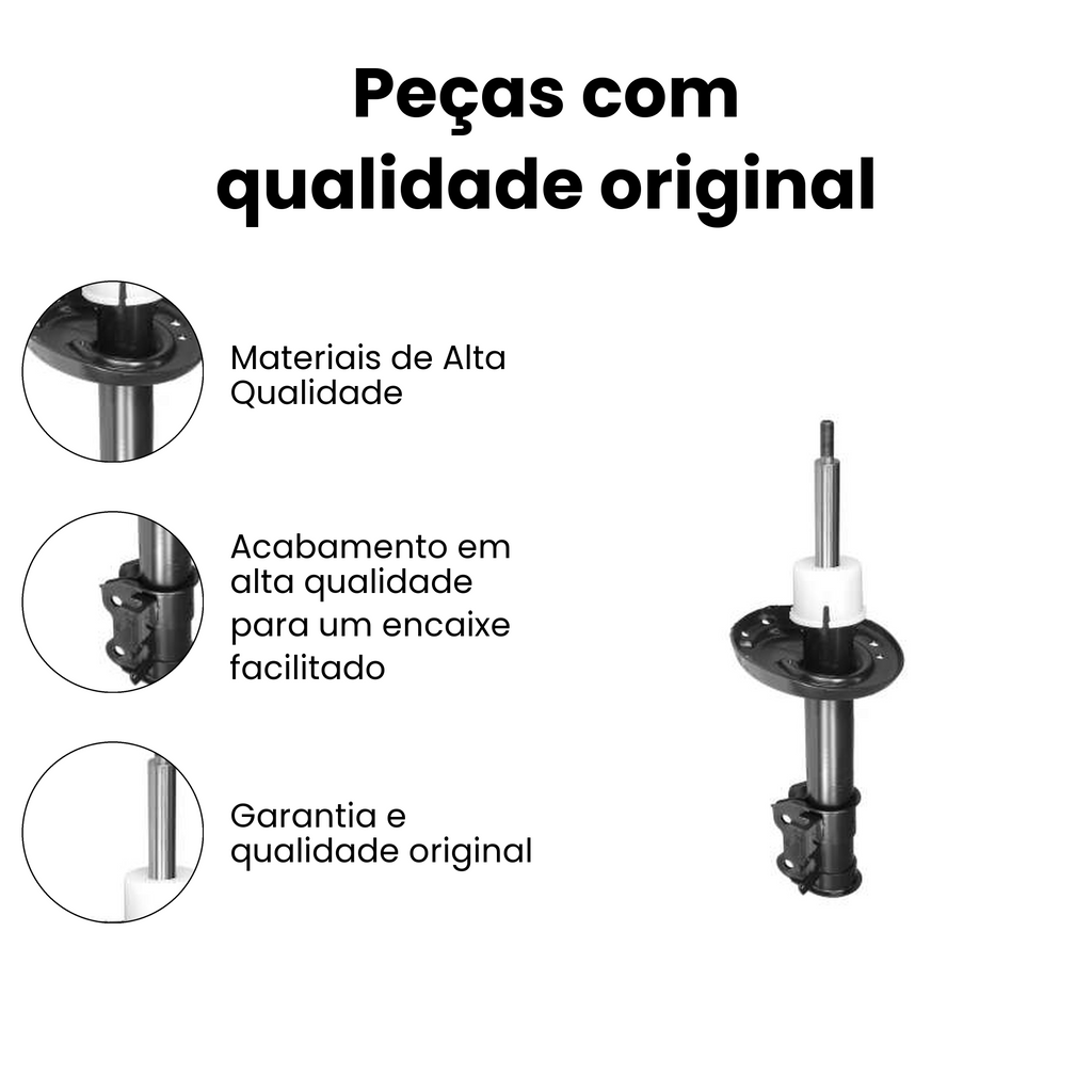 AMORTECEDOR DE SUSPENSÃO DIANTEIRO DIREITO HONDA HG-31138 - Imagem 3