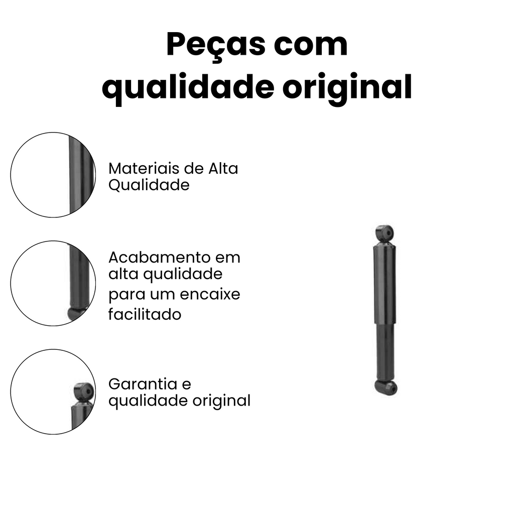 AMORTECEDOR DE SUSPENSÃO TRASEIRO DIREITO E ESQUERDO NISSAN HG-31158 - Imagem 3