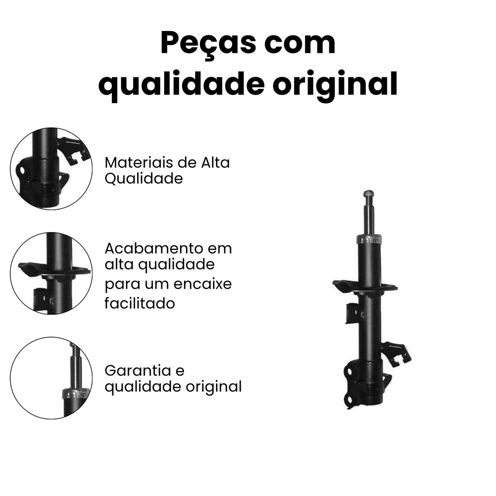 AMORTECEDOR DE SUSPENSAO DIANTEIRO DIREITO NISSAN HG-31177 - Imagem 3