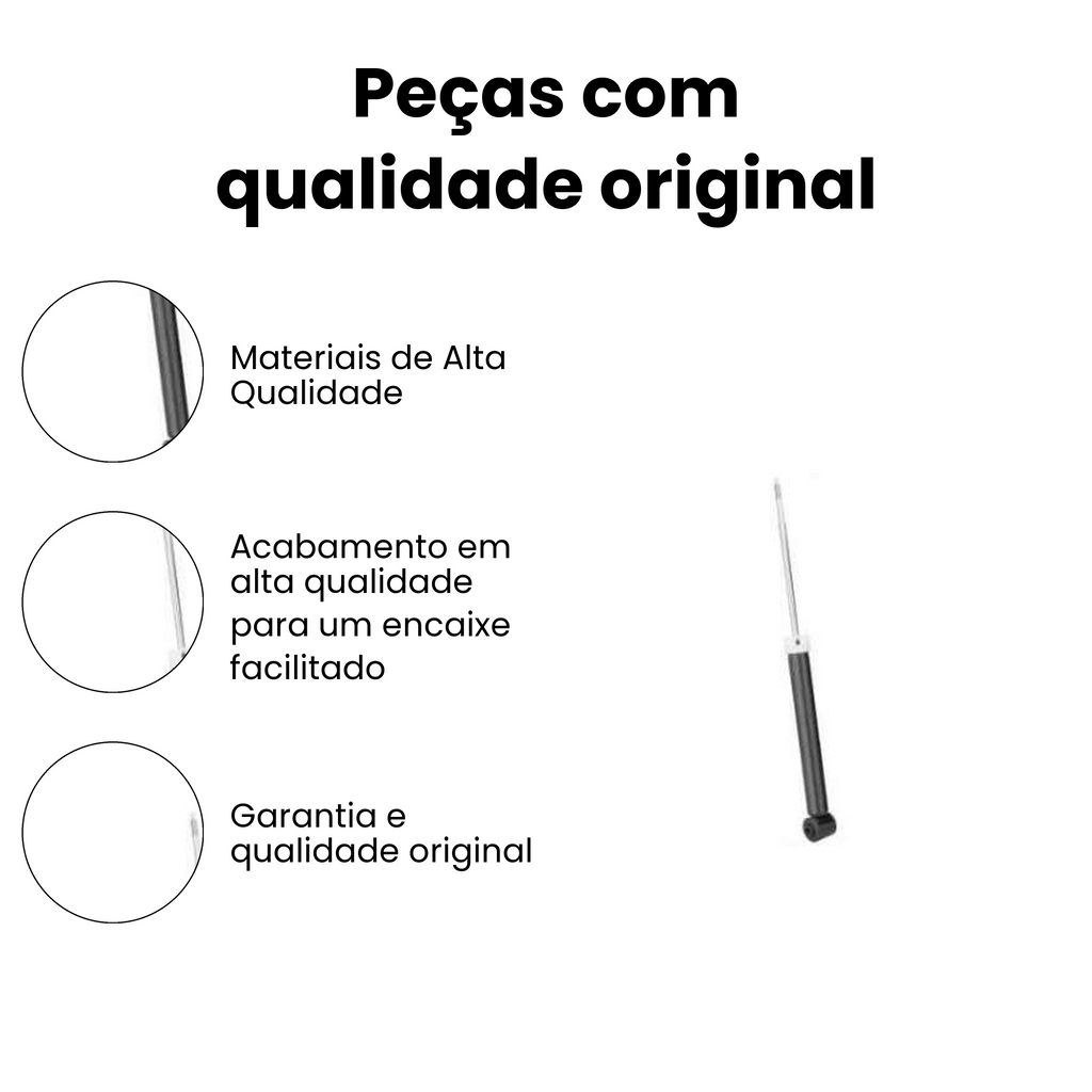 Amortecedor Traseiro Direito/Esquerdo Fiat Grand Siena - Imagem 3