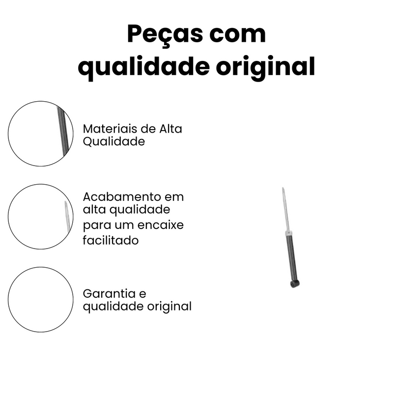 Amortecedor Traseiro Palio Uno Novo Palio 1996-2020 - Imagem 3