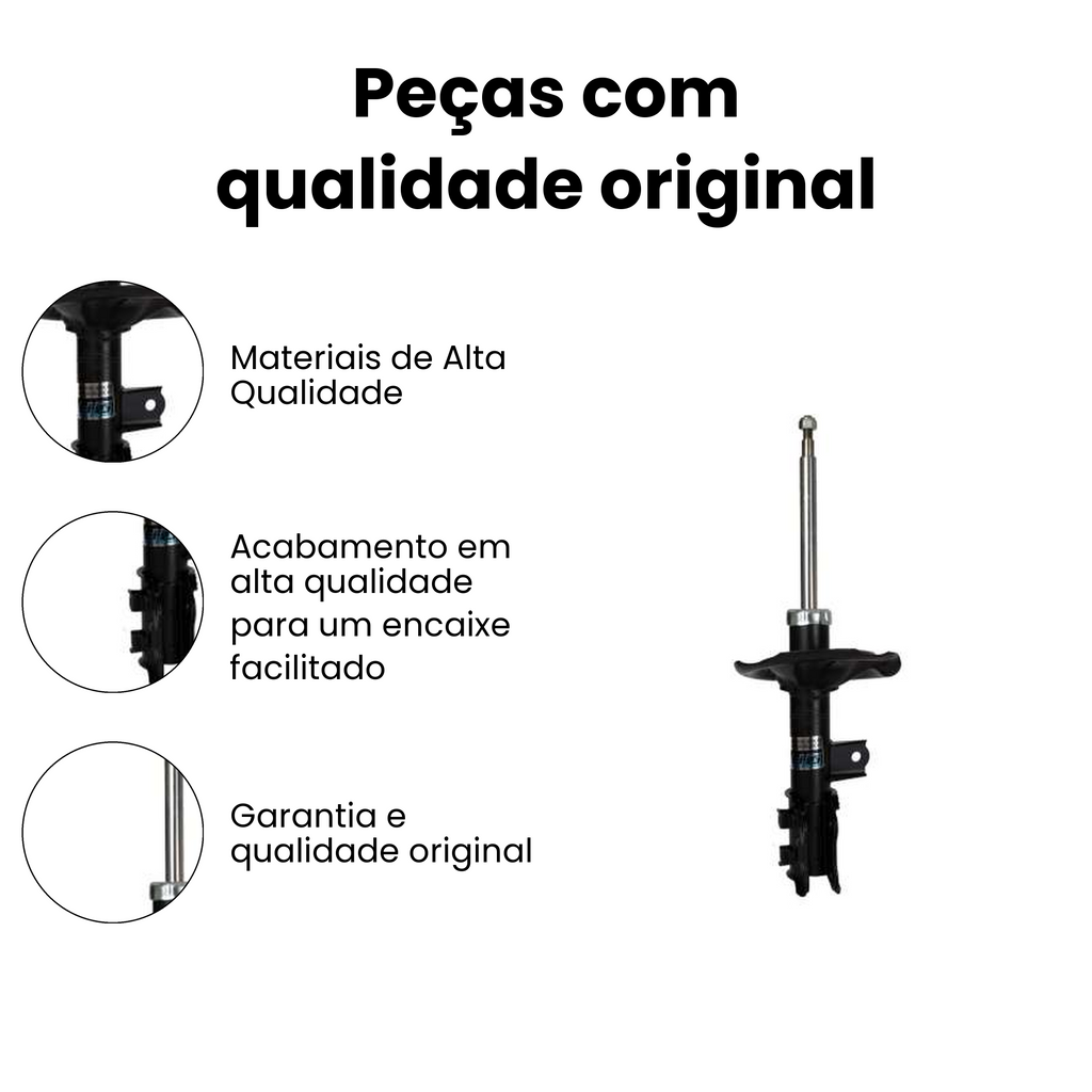 AMORTECEDOR DIANTEIRO ESQUERDO HYUNDAI HG-31217 - Imagem 3