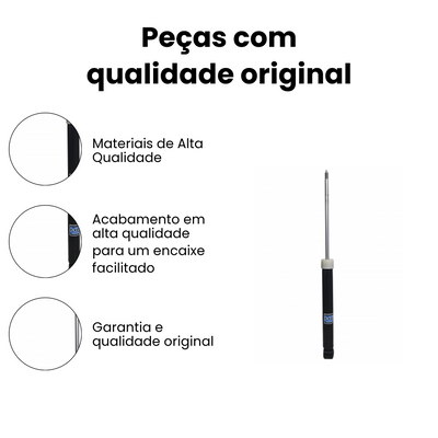 Amortecedor Traseiro Direito/Esquerdo Fiat Mobi - Imagem 3
