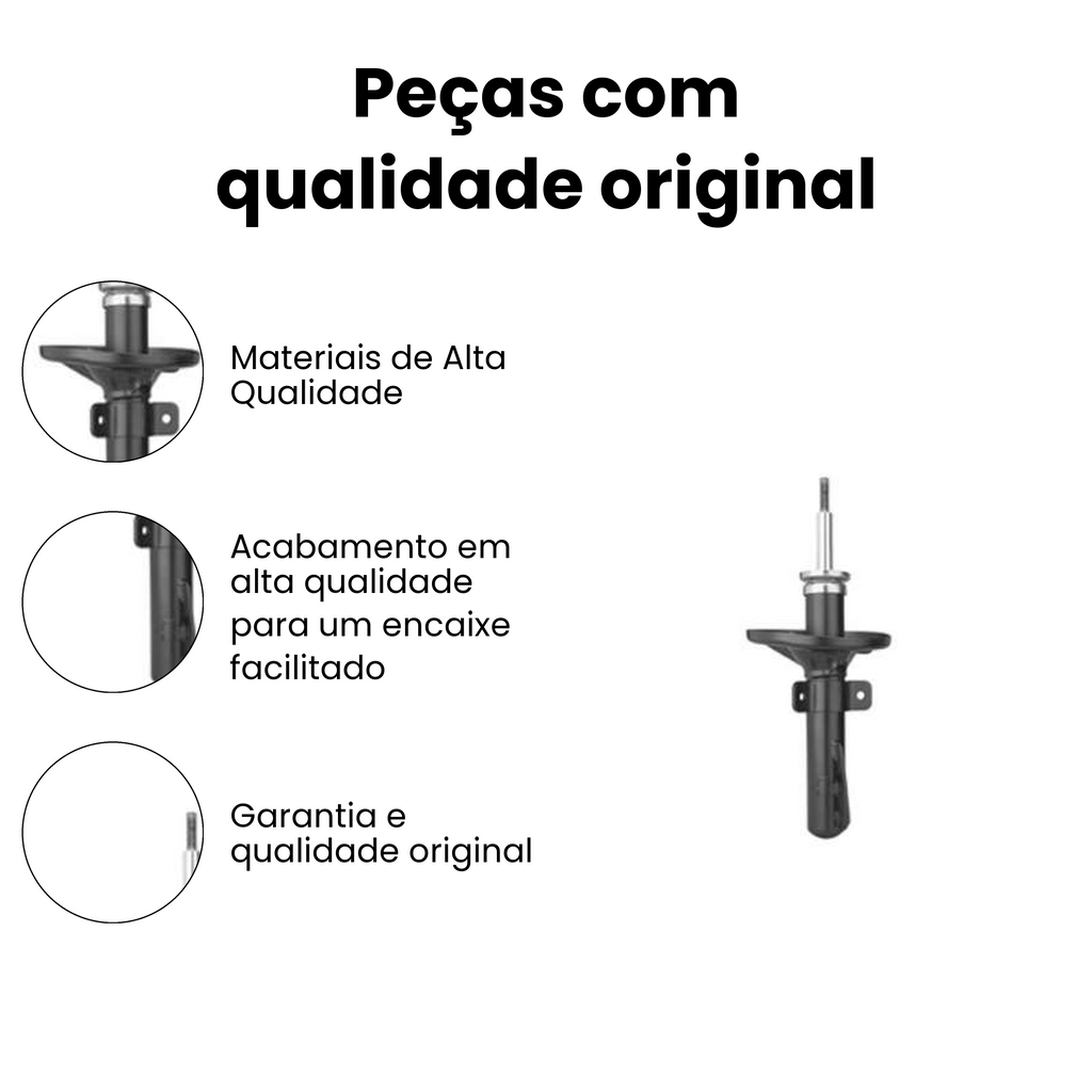 Amortecedor de Suspensão Dianteiro Direito/Esquerdo Logus - Imagem 3