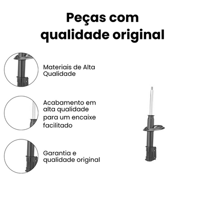 AMORTECEDOR SUSPENSÃO DIANTEIRO DIREITO / ESQUERDO SEM ABS FIAT HG-33004 - Imagem 3