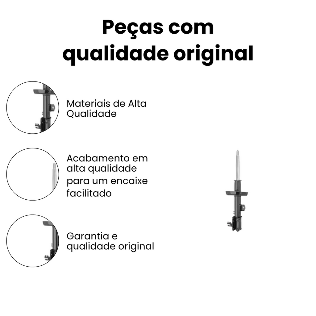 Amortecedor de Suspensão Dianteiro Esquerdo Zafira - Imagem 3