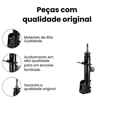 AMORTECEDOR DIANTEIRO DIREITO / ESQUERDO FIAT HG-33022 - Imagem 3
