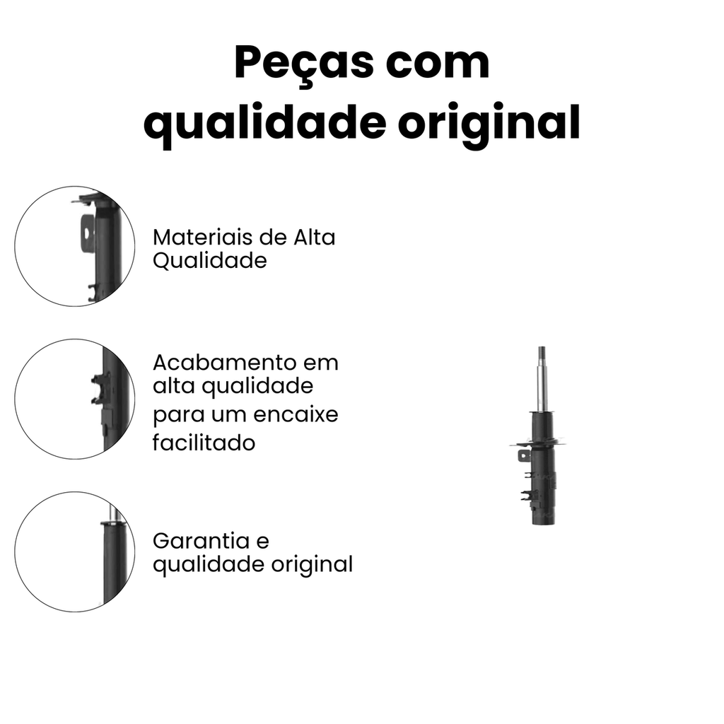 Amortecedor Dianteiro Direito Citroen C3 HG-33033 - Imagem 3