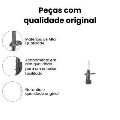 Amortecedor Dianteiro C4 307 307 Sedan 2001-2019 - Imagem 3