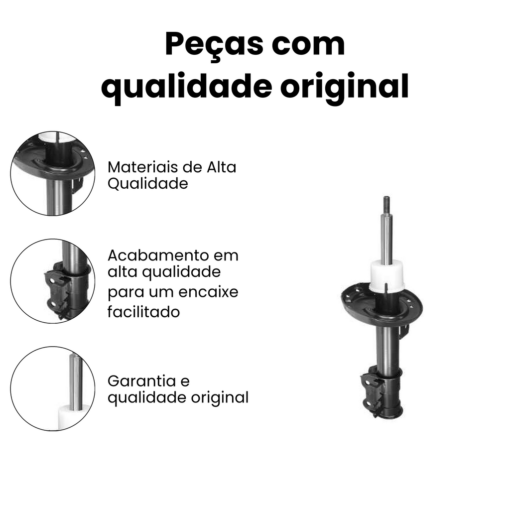 Amortecedor Suspensão Dianteiro Direito Fiat Linea - Imagem 3