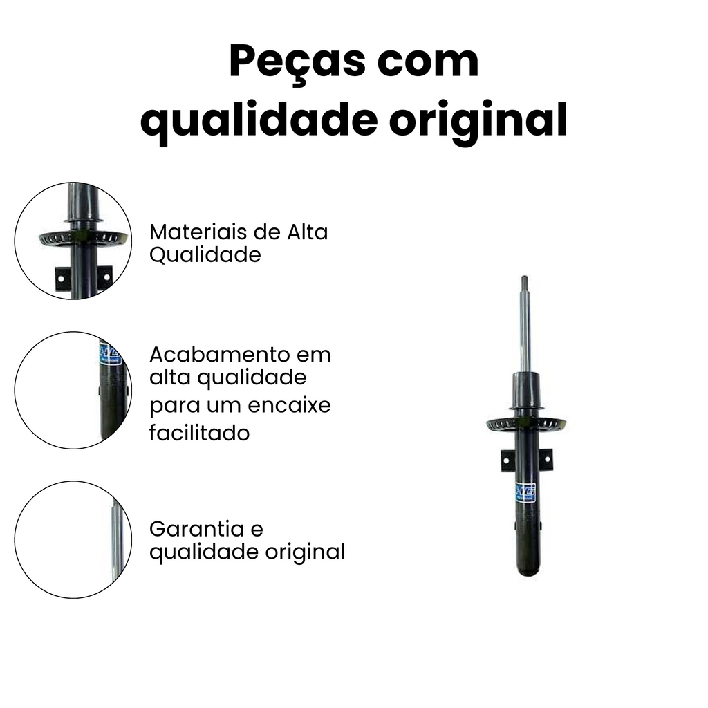 Amortecedor Dianteiro Direito e Esquerdo VOLKSWAGEN HG-33053 - Imagem 3