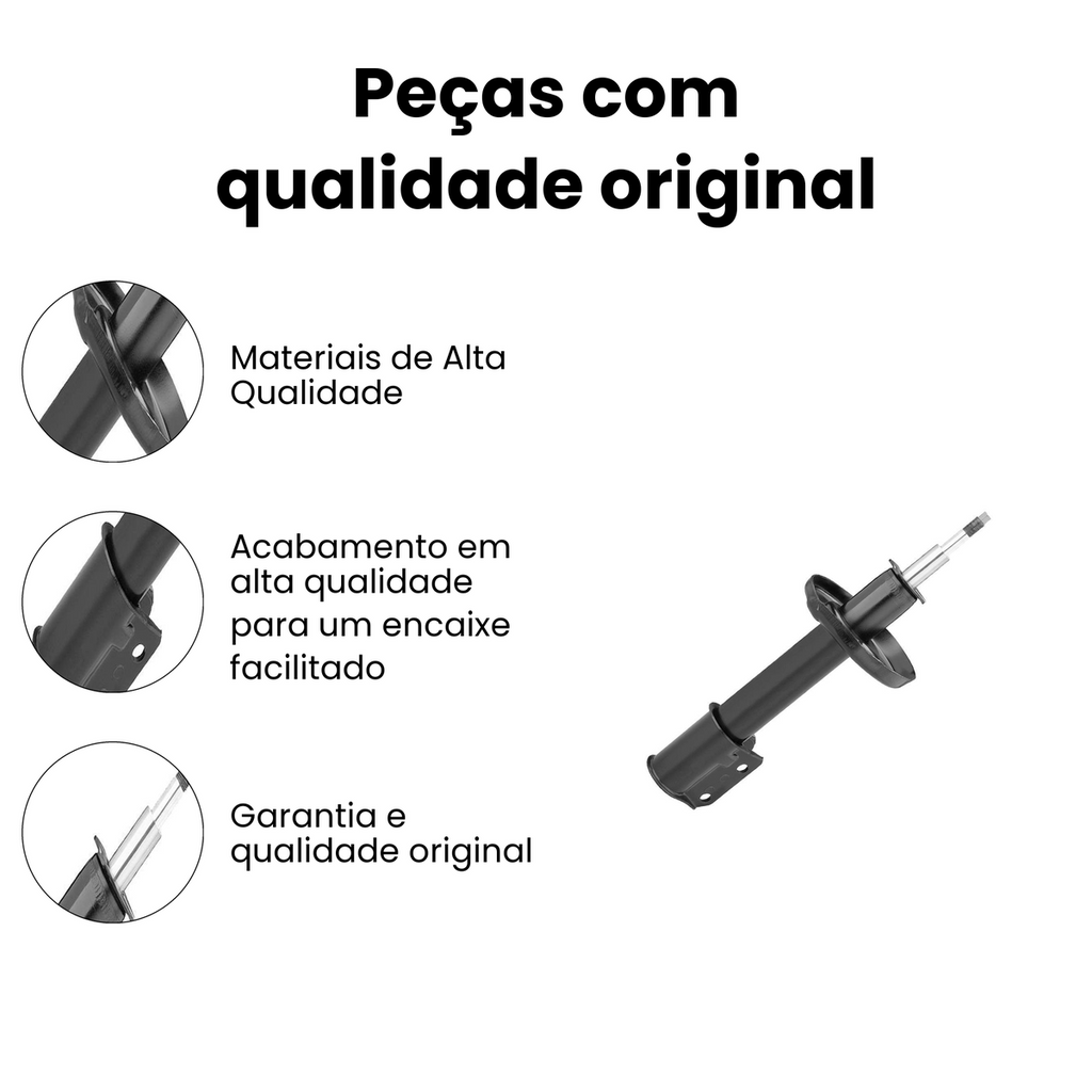 AMORTECEDOR DIANTEIRO DIREITO E ESQUERDO CHEVROLET HG-33056 - Imagem 3