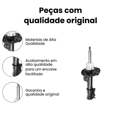 Amortecedor Suspensão Dianteiro Esquerdo Fiat Uno - Imagem 3