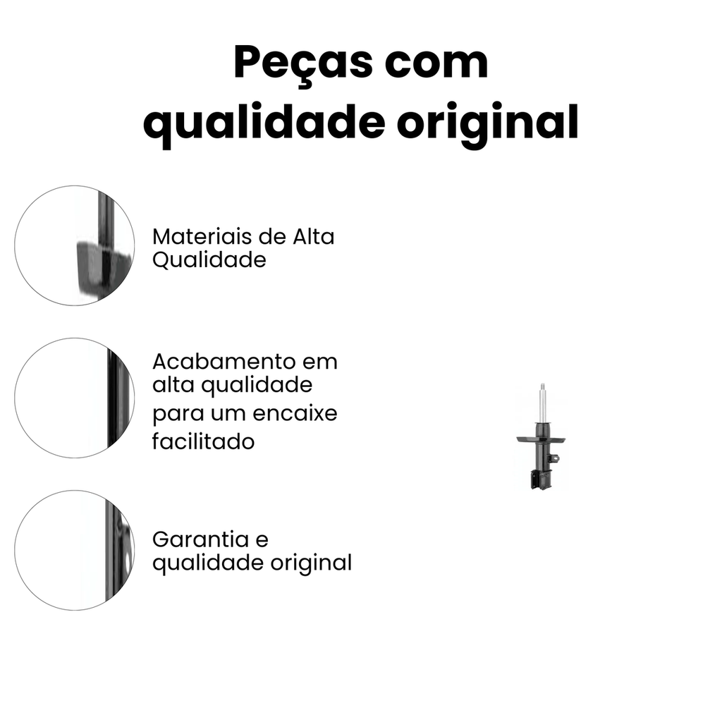 Amortecedor Dianteiro Direito CHEVROLET HG-33087 - Imagem 3