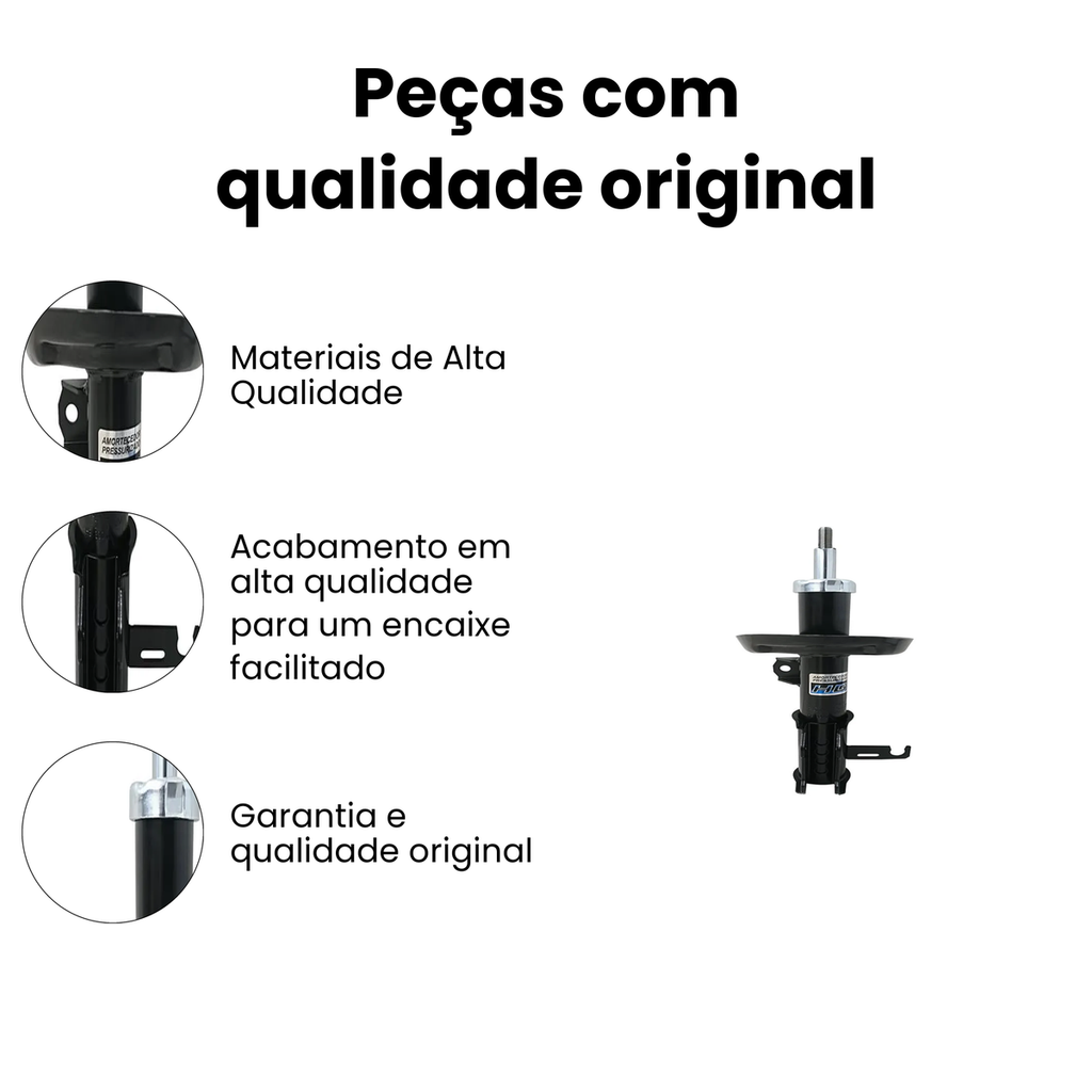 AMORTECEDOR DIANTEIRO DIREITO CHEVROLET HG-33095 - Imagem 3