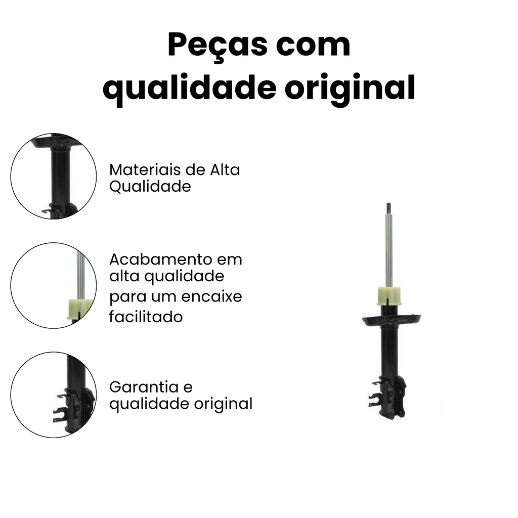 Amortecedor Suspensão Dianteiro Esquerdo FIORINO - Imagem 3