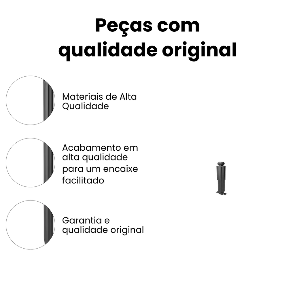 AMORTECEDOR DE SUSPENSÃO DIANTEIRO DIREITO / ESQUERDO CHEVROLET HG-36027 - Imagem 3
